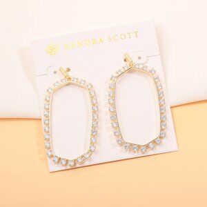 NEW Kendra Scott Danielle Crystal Gold Earrings